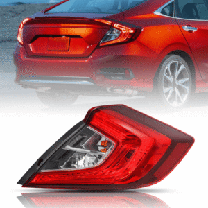 Top Gear Motors Outer Tail Light for 2016–2021 Honda Civic Sedan 4-Door Passenger Right Side Brake Lamp Assembly