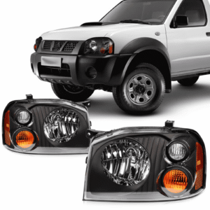 Top Gear Motors Headlight Assembly Pair for 2001-2004 Nissan Frontier Black Housing Left and Right