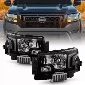Fit For 2022-2023 Nissan Frontier Headlight Headlamp Passenger Pair (Left+Right)
