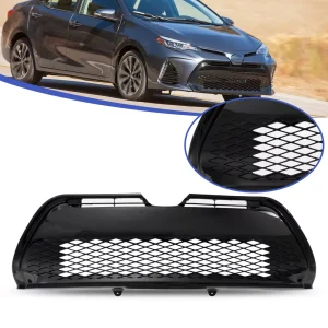 For 2017 2018 2019 Toyota Corolla SE XSE Front Lower Bumper Grille Black Grill