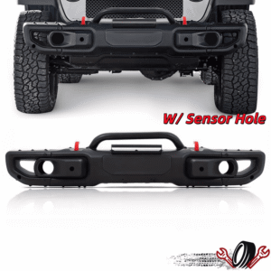 Steel Front Bumper Fit For 2018 2019 2020 2021 2023+ Jeep Wrangler Gladiator JT