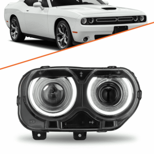 Top Gear Motors Headlight for 2015–2022 Dodge Challenger HID/Xenon Passenger Right Side Without Air Ducts OE-Style Assembly