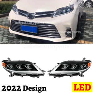 LED Headlight Assemblies For Toyota Sienna 2011-2020 Start Up Animation headlamp