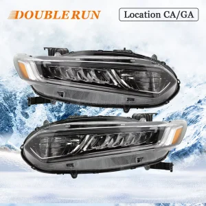 For 2018 2019 2020 Honda Accord PAIR LED DRL Signal Headlight LH/RH W/O Bulb