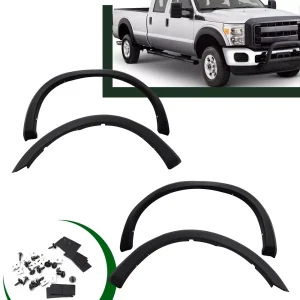 4PC Fender Flares For 1999-2007 Ford F250 F350 Super Duty Factory Style Textured