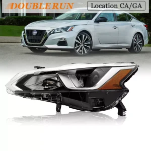 Halogen Headlight Left Driver Side For 2019-2021 Nissan Altima Without bulbs