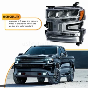Full LED Headlight LH Driver Left Side For 2019 2020 2021 Chevy Silverado 1500