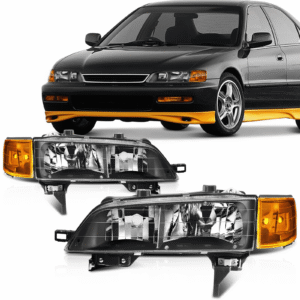 Top Gear Motors Headlight Assembly Pair for 1994–1997 Honda Accord Front Lamps Left and Right Sides