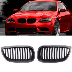 Matte Black Front Kidney Grill Grille for BMW E92 E93 M3 style 328i Coupe 07-10