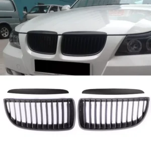 Grill For BMW Matte Black Kidney Sport Front 3 Series E90 E91 Pre-LCI 328i 330xi