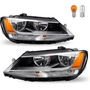 Top Gear Motors Headlight Assembly for Volkswagen Jetta 2011–2018 Front Replacement Pair