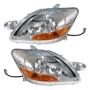 Top Gear Motors Headlights Set for Toyota Yaris Sedan 2007-2011 Left and Right Halogen Headlamp Assembly Replacement