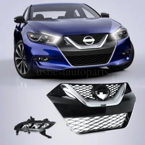Front Grill Grille Fog Driving Light Lamp Passenger RH For 2016-18 Nissan Maxima