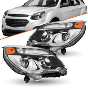 Top Gear Motors Headlight Assembly for 2016–2017 Chevy Equinox Halogen Models Pair Left and Right