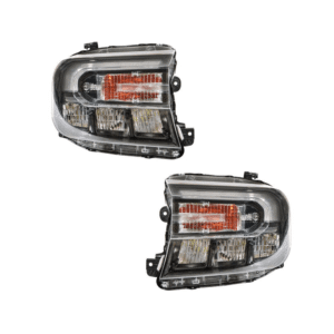 Top Gear Motors Full LED Headlight Assembly Pair Left and Right for Ford Maverick 2022–2024 with LED DRL Black Housing Direct Replacement