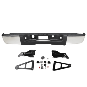 Top Gear Motors Rear Bumper Assembly Steel for Chevy Silverado 1500 and GMC Sierra 1500 2007–2013 Replacement