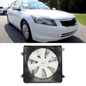 Cooling Fan Assembly 7 Fan blade Black&White for Honda Accord 2.4L New