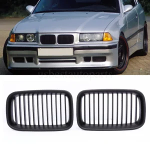 Matte Black Front Kidney Grill Grille for BMW E36 3 Series 1992-1996