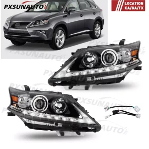 Fit 2013 2014 2015 Lexus RX RX350 RX450h Headlight Headlamp LED DRL Left Right