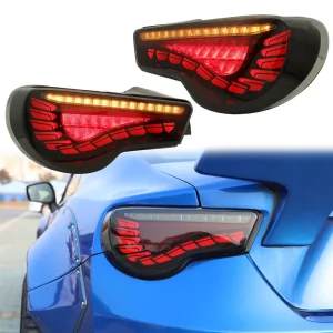 LED Tail Lights Valenti Sequential Signal Smoke USDM For Toyota 86 BRZ FRS 13-21
