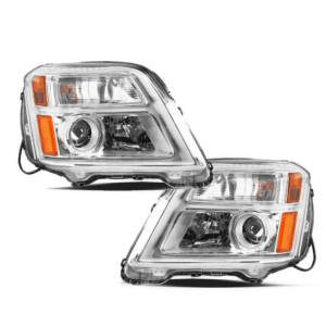 Top Gear Motors Left and Right Halogen Headlight Assembly Set for GMC Terrain SLE SL SLT 2010–2015 Driver and Passenger Side Clear Lens Direct Replacement