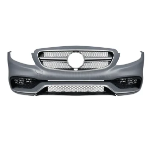 AMG Style Front Bumper Clear Fog Lights For Mercedes Benz W203 C32 C55 AMG