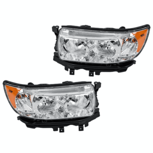 Top Gear Motors Halogen Headlight Assembly Set for Subaru 2006–2008 Chrome Housing Left and Right Replacement