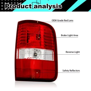 Right Side Tail Light Fit For 2004 2005 2006 2007 2008 Ford F150 Rear Lamp RH