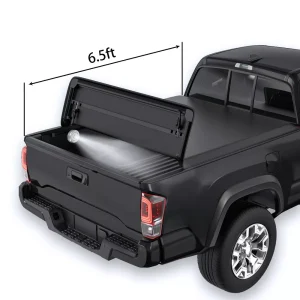 6.5FT Tonneau Cover Soft 4 Fold For 1999-2007 Chevy Silverado GMC Sierra 1500