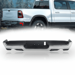 Top Gear Motors Chrome Rear Step Bumper Assembly with Park Assist for Ram 1500 2019–2023 Direct Replacement