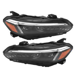 Top Gear Motors Left and Right Headlight Set for Honda Civic Sport and Touring 2022–2023, LED Black Housing