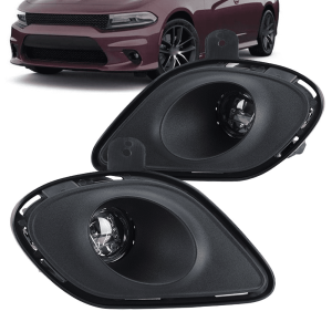 Top Gear Motors LED Bumper Fog Light Kit for 2015–2023 Dodge Charger SRT with Brackets and Wiring Harness