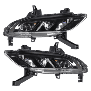 Top Gear Motors Fog Light Assembly Pair Left and Right for Nissan Maxima 2016–2019 Black Housing Front Bumper Replacement