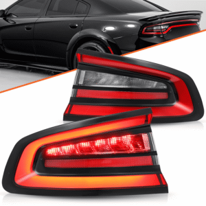 Top Gear Motors LED Tail Light Set for 2015–2023 Dodge Charger Left & Right Outer Rear Lamp Assemblies