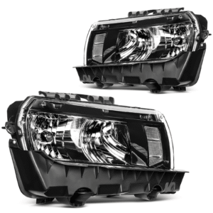 Top Gear Motors Headlights for Chevy Camaro 2014–2015 Black Housing Headlamp Assembly Pair Left and Right