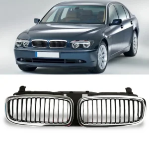 Front Center Grille Chrome & Black For BMW E65 02-05 pre lci 7-Series 745i 745Li